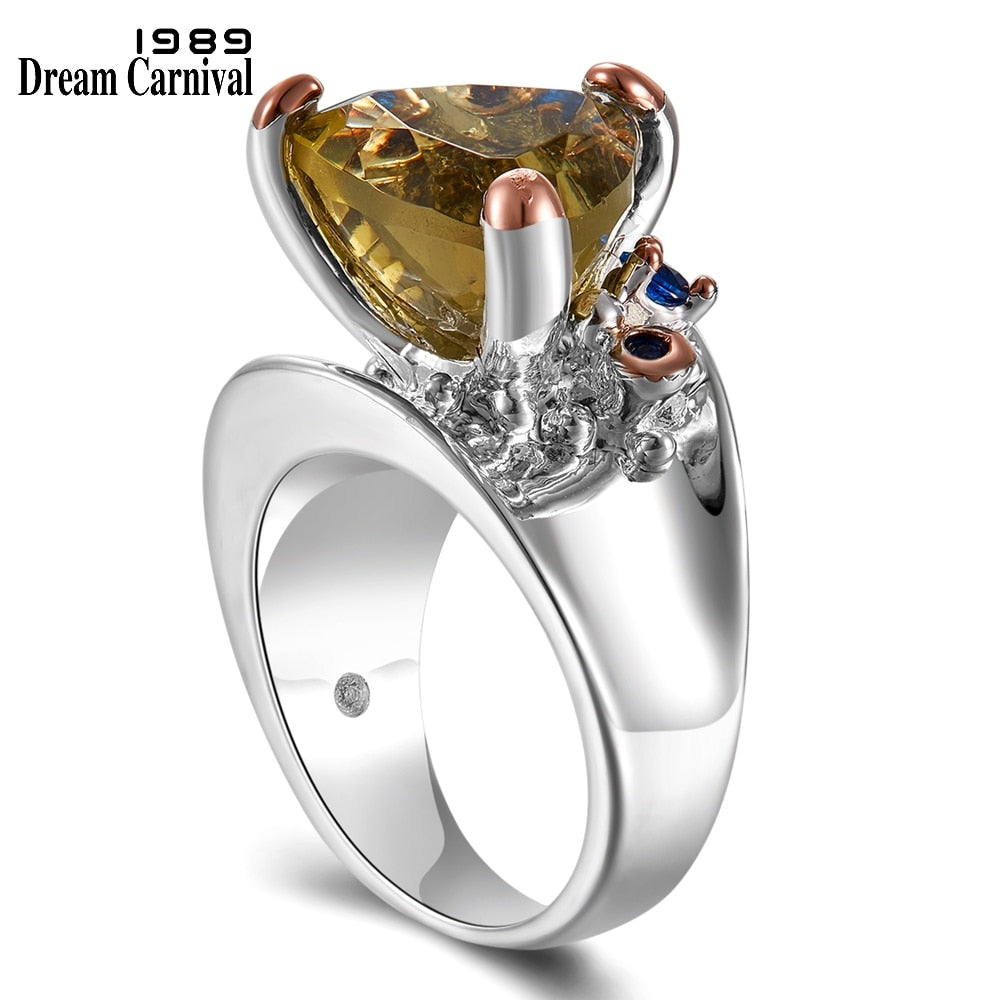 DreamCarnival 1989 New Solitaire Wedding Rings for Women Top Brands Recommend Fall/Winter 2019 Unique Fashion Jewelry WA11721