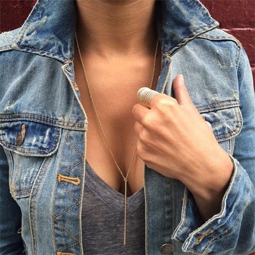 IPARAM Fashion New Star Multi-layer Women Necklaces 2020 Classic Gold Chain Pendant Necklace For Women Jewelry Gift