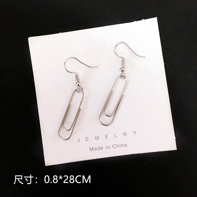 Punk Cheap Sliver Handcuffs Blade Gun Drop Earrings Creativity Jewelry Accessories Women Simple Fashion Cool Wholesale Pistols
