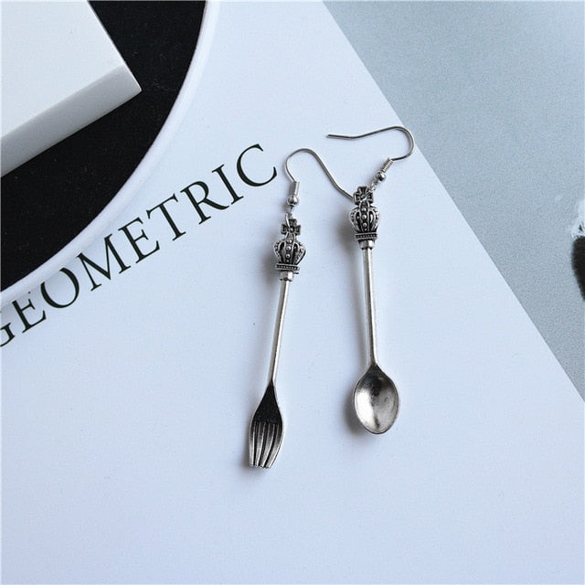 Punk Cheap Sliver Handcuffs Blade Gun Drop Earrings Creativity Jewelry Accessories Women Simple Fashion Cool Wholesale Pistols