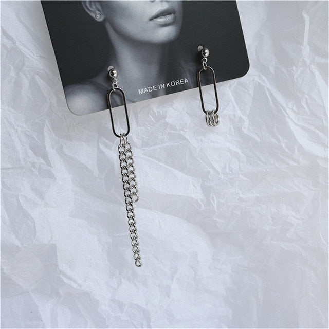 Punk Cheap Sliver Handcuffs Blade Gun Drop Earrings Creativity Jewelry Accessories Women Simple Fashion Cool Wholesale Pistols