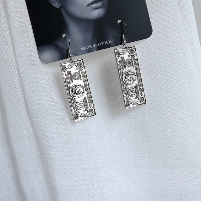 Punk Cheap Sliver Handcuffs Blade Gun Drop Earrings Creativity Jewelry Accessories Women Simple Fashion Cool Wholesale Pistols