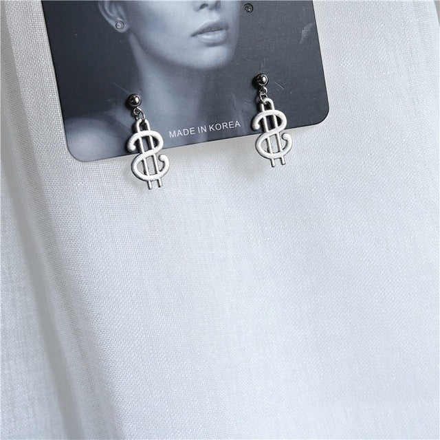 Punk Cheap Sliver Handcuffs Blade Gun Drop Earrings Creativity Jewelry Accessories Women Simple Fashion Cool Wholesale Pistols