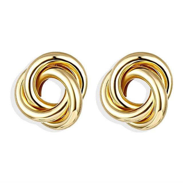 IPARAM 2020 New Big Circle Round Hoop Earrings for Women's Fashion Statement Golden Punk Charm Earrings Party Jewelry