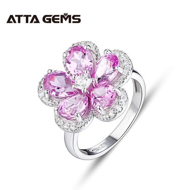 Zultanite Меняющий цвет камень Silver Women's Ring S925 Created Turkish Zultanite Colorful Flower Lovely Style for Women's Gifts