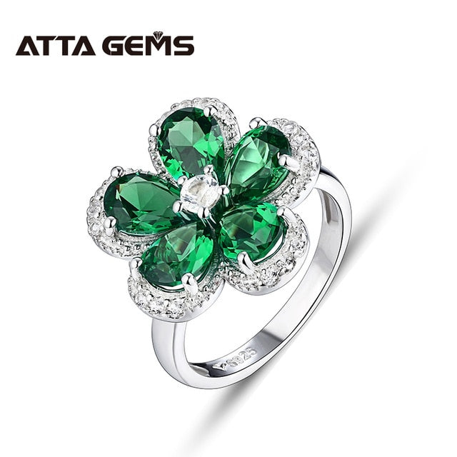 Zultanite Меняющий цвет камень Silver Women's Ring S925 Created Turkish Zultanite Colorful Flower Lovely Style for Women's Gifts