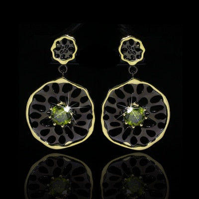 NPKDS 2 Style Elegant Birdie Ear Stud Earrings Rhinestone Dangle Long Tassels Earring for Women Hoop earrings Wedding Jewelry