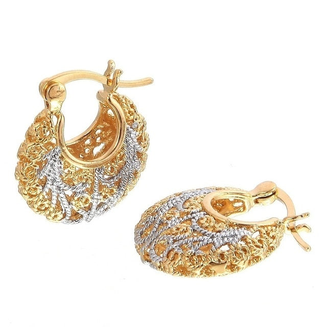 NPKDS 2 Style Elegant Birdie Ear Stud Earrings Rhinestone Dangle Long Tassels Earring for Women Hoop earrings Wedding Jewelry