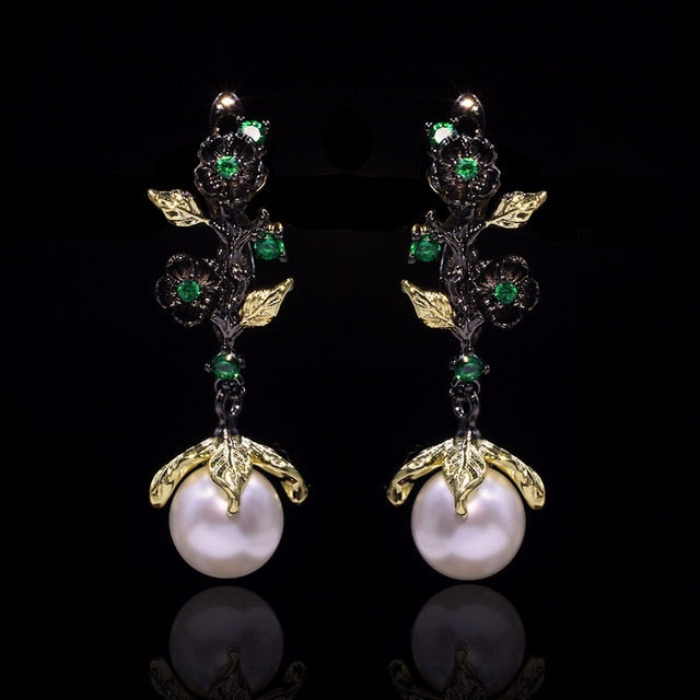 NPKDS 2 Style Elegant Birdie Ear Stud Earrings Rhinestone Dangle Long Tassels Earring for Women Hoop earrings Wedding Jewelry