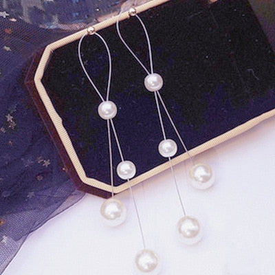 NPKDS 2 Style Elegant Birdie Ear Stud Earrings Rhinestone Dangle Long Tassels Earring for Women Hoop earrings Wedding Jewelry