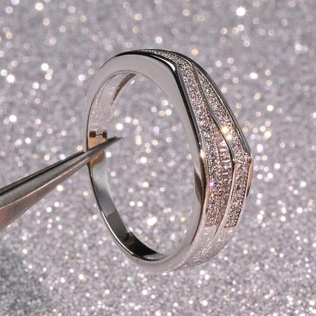 925 Silver Sterling VS1 Diamond Ring for Women 2 Carats fine Topaz Silver 925 Jewelry Bizuteria Anillos Gemstone Stamp Ring Box