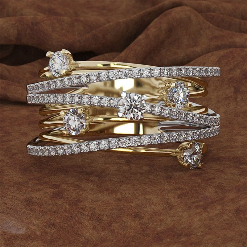 14K 3 Colors Gold Diamond Ring for Women Topaz 1 carat Gemstone Bizuteria  Anillos Silver Jewelry Engagement diamond Ring box